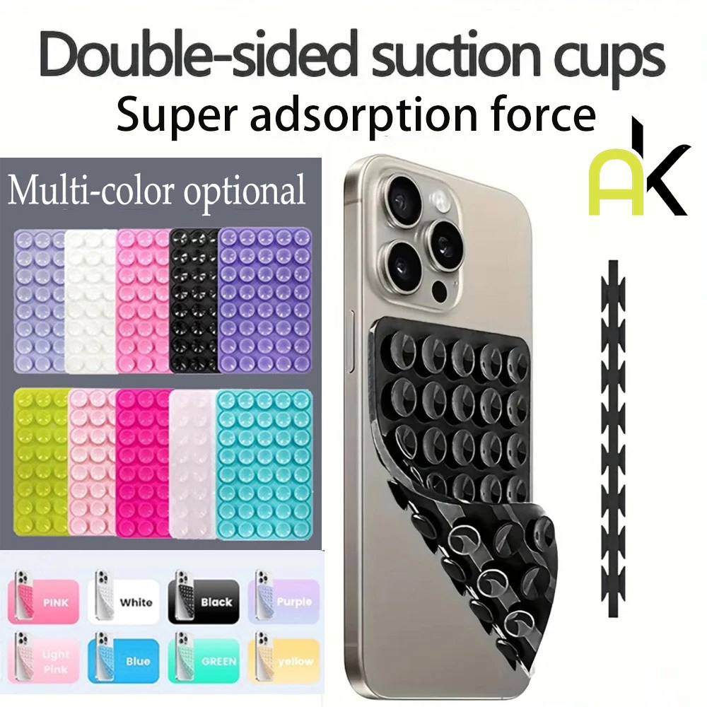 AK แผ่นซิลิโคนแปะมือถือแผ่นดูดซิลิโคน Silicone Suction Phone Case ที่ยึดมือถือ