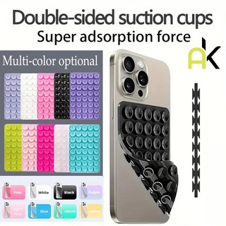 AK แผ่นซิลิโคนแปะมือถือแผ่นดูดซิลิโคน Silicone Suction Phone Case ที่ยึดมือถือ