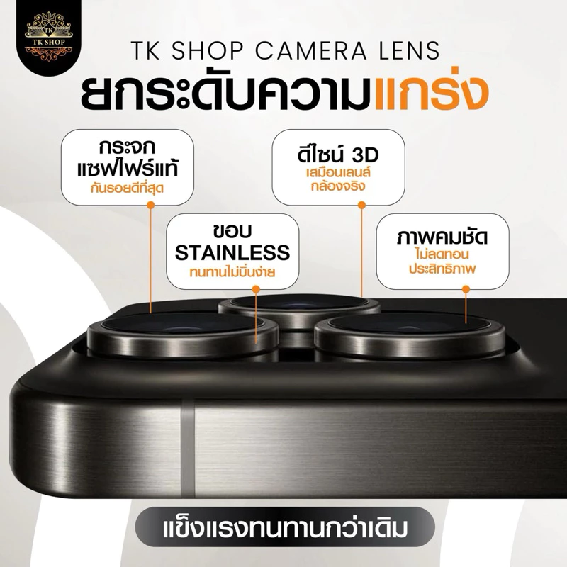 TK-SHOPฟิล์มกระจก กันรอย เลนส์กล้อง สำหรับ ไอโฟน 14promax 14pro 14plus 14 13promax 13 12promax 12 11 เลนส์กล้องไอโฟน