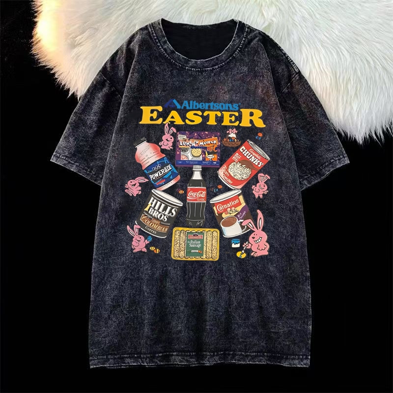 Top.street เสื้อวินเทจ เสื้อยืด oversize เสื้อฟอกดำ แฟชั่น แนวสตรีท สไตล์เกาหลี ผู้ชายและผู้หญิง tshirt cotton100% 3xl