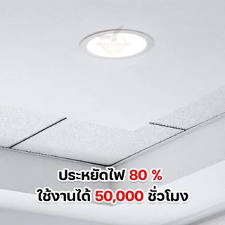 โคมไฟเพดาน โคมไฟดาวน์ไลท์ แบบแบน หลอดไฟ LED สว่างมาก ไฟเพดาน โคมไฟติดเพดาน ยี่ห้อ HLX
