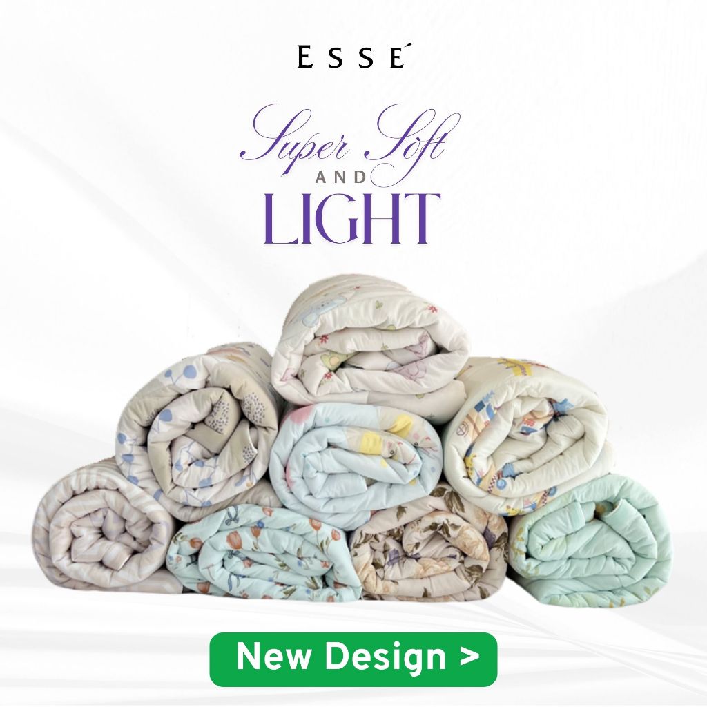 Esse ‘ ผ้านวม Jersy  ขนาด 70×90 นิ้ว   นุ่ม เย็น ไม่ยับ  New Arrival