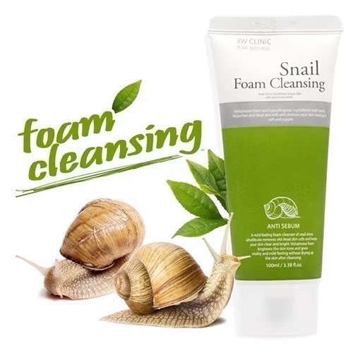 3W Clinic Snail Foam Cleansing   ปริมาณ 100 ml.