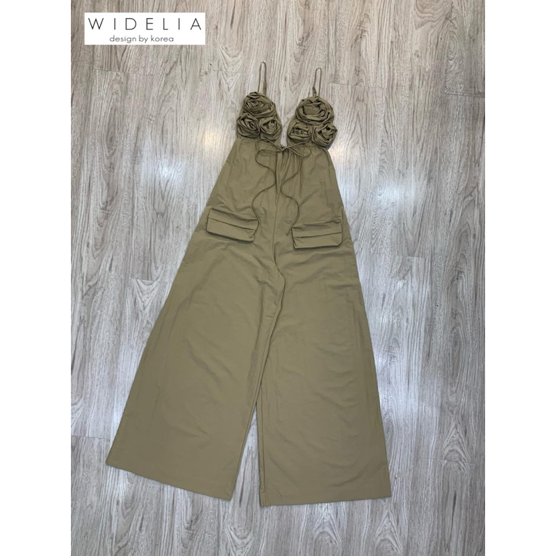 widelia@realพร้อมส่งจั้มสูทขายาวงานป้ายwidelia