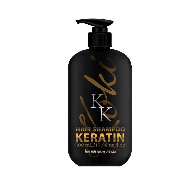 โกกิ แฮร์(Koki Hair Shampoo Keratin) แชมพูเคราตินบำรุง ดีท็อกซ์เส้นผม ลดผมขาดหลุดร่วง ลดรังแค