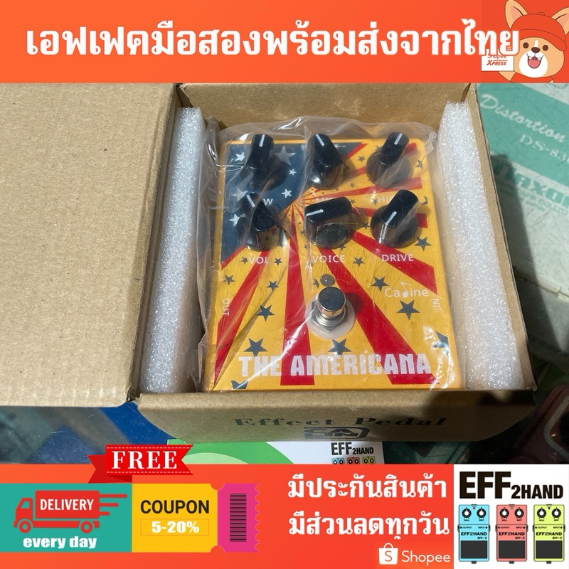 🎉เอฟเฟคกีต้าร์มือสอง🎉 (จัดส่งทันที) 🎸Caline CP-55 “American Sound” (USA Style Amp Sim) 🥁
