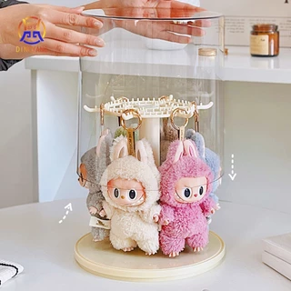 กล่องใส่โมเดล ตู้โชว์ตุ๊กตา กล่องเก็บของแบบใส พลาสติกอย่างดี หมุนได้360° สะดวกในการเก็บของ มีสองสีให้เลือก