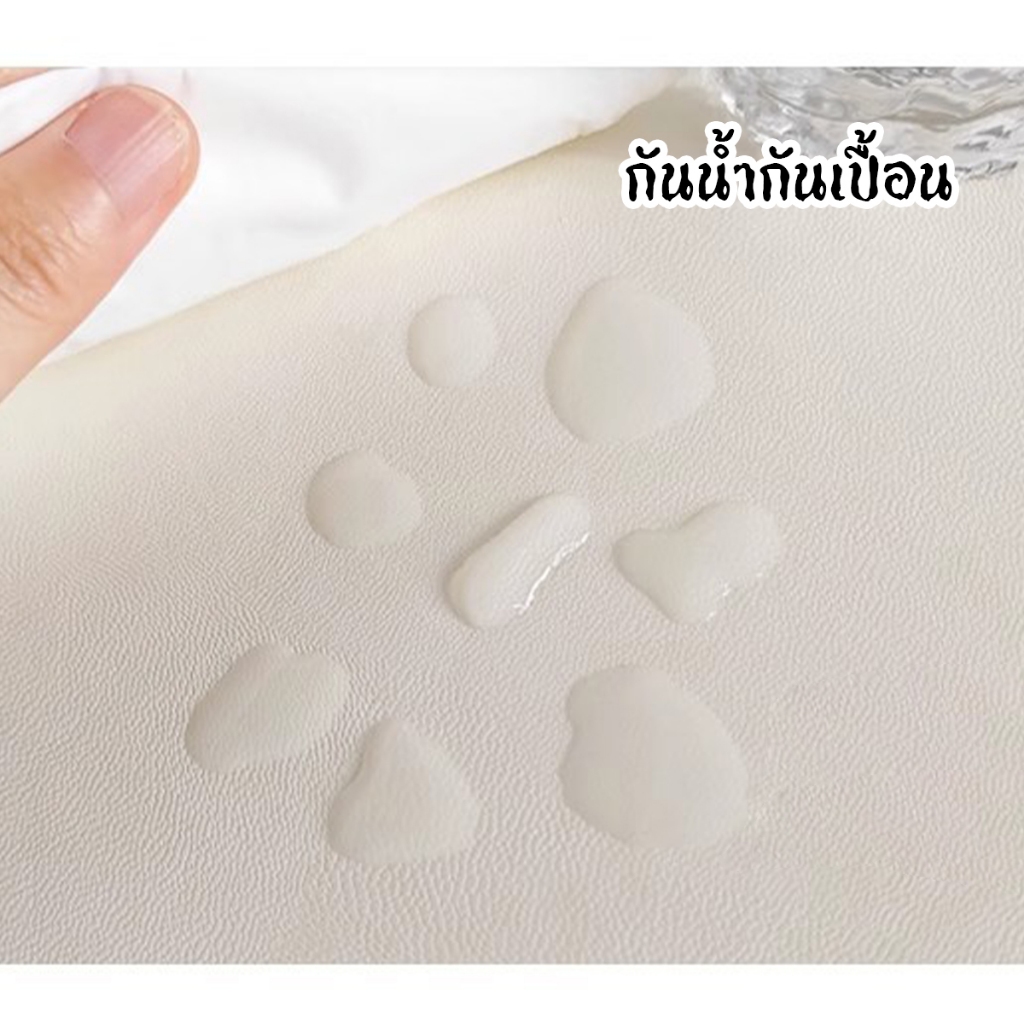 ผ้าปูโต๊ะ รูปไข่ ผ้าคลุมโต๊ะ PVCลายมินิมอล น่ารัก แบบกันน้ำกันน้ำมันและกันความร้อนได้ ทำความสะอาดง่าย - รูปที่ 7