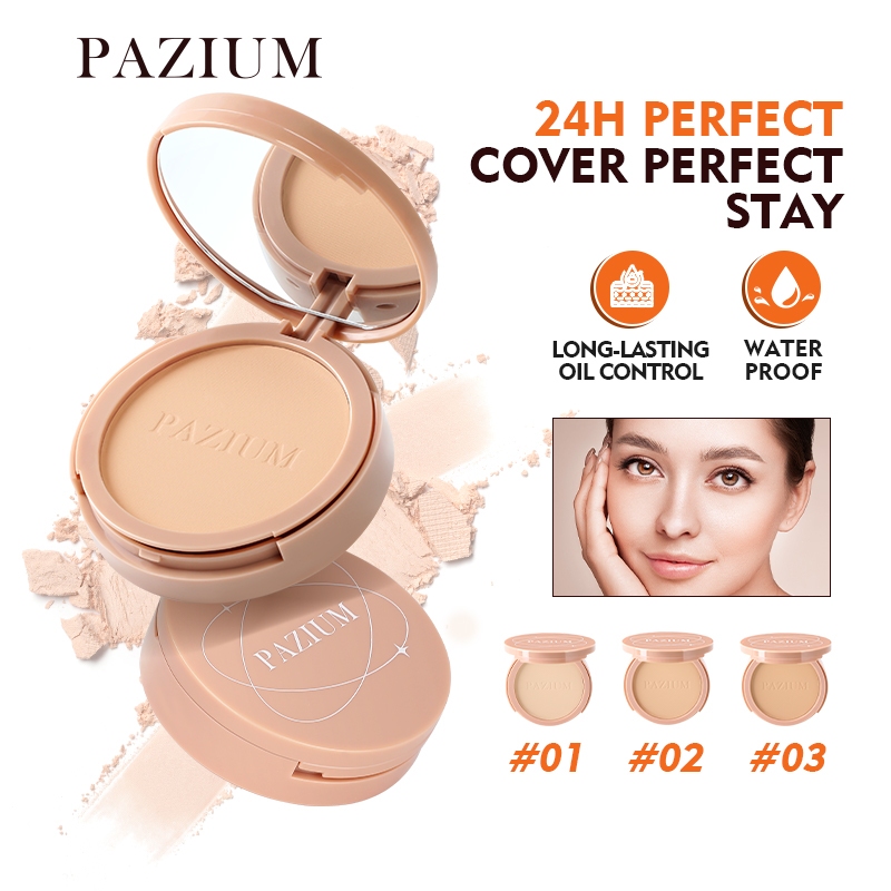 PAZIUM แป้งฝุ่น 10g แป้งคุมมัน แป้งผสมรองพื้น คุมมัน กันเหงื่อ Foundation Powder / Oil-control