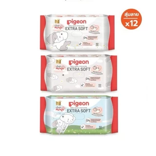 (สินค้าขายดี) Pigeon พีเจ้น baby wipes ทิชชู่เปียกพีเจ้น เบบี้ไวฟ์ ผ้าเปียกเด็ก 6 ห่อ