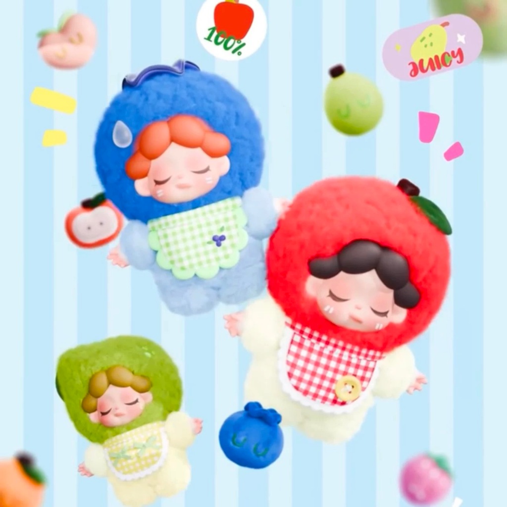 [โค้ดลดแฟชั่น30% เหลือ 280.-] พร้อมส่ง/ แบบสุ่ม 🌈 Wendy พวงกุญแจ Wendy Fruity Mini Party 🌈 พวงกุญแจ arttoy