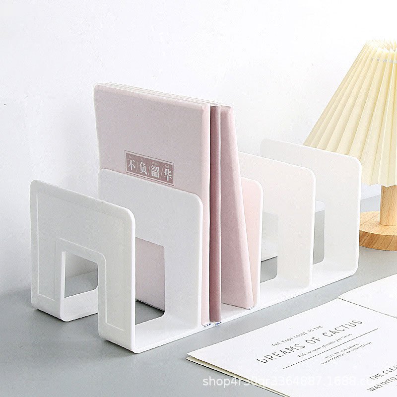 ฟรีสติ๊กเกอร์ ที่คั่นหนังสือ ที่กั้นหนังสือ ที่วางหนังสือขนาด A4 ได้ ชั้นวางหนังสือ 4ช่อง - รูปที่ 6