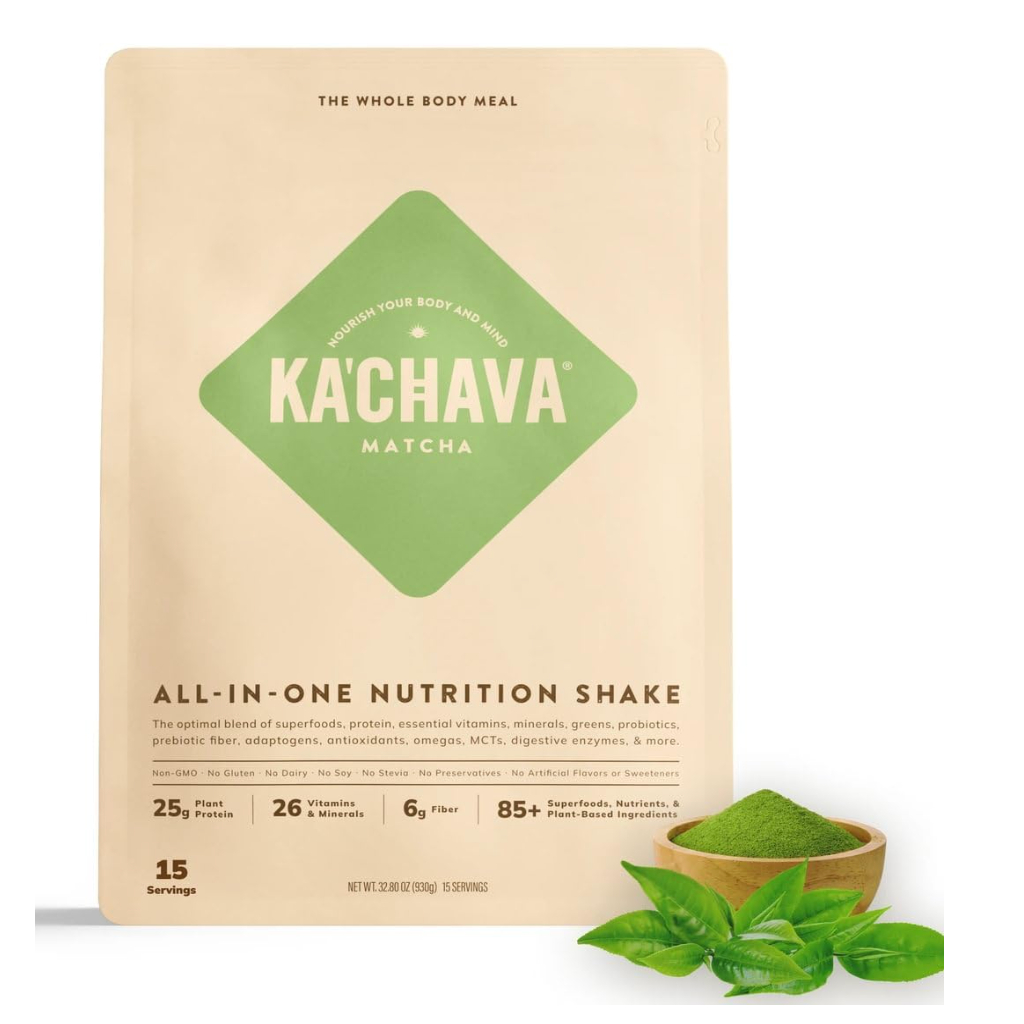 Ka’Chava All-In-One Nutrition Shake Blend, 85+ Superfoods & Nutrients, Meal Replacement, Greens Plan