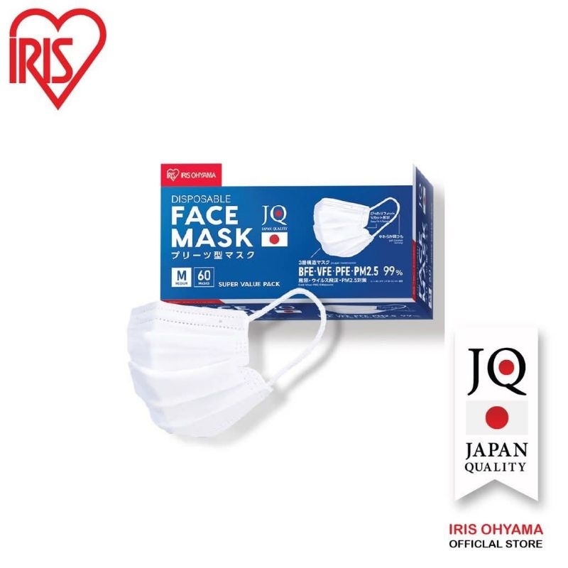 หน้ากากอนามัย ไอริส โอยามะ IRIS OHYAMA Disposable Face Mask [60ชิ้น]
