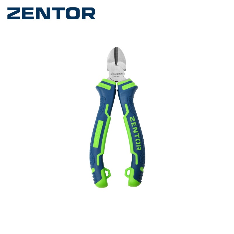Zentor คีม คีมตัด คีมหัวตัด 6นิ้ว เหล็กกล้าคาร์บอน ตัดได้แม่นยำ ด้ามกันลื่น Diagonal Cutting Plier