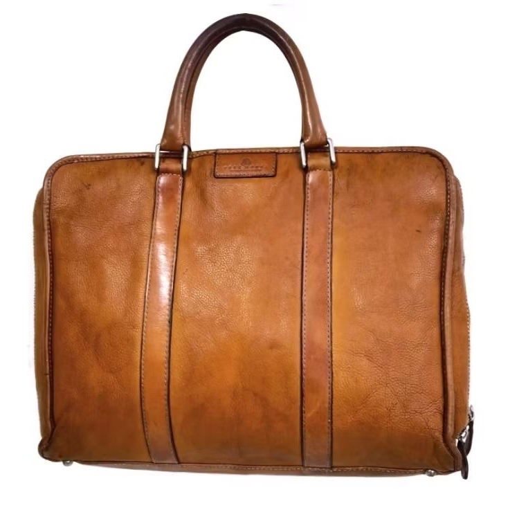 Deux Moncx by Samsonite กระเป๋าหนังแท้  กระเป๋าใส่เอกสาร โน๊ตบุ๊ค กระเป๋ามือสอง กระเป๋าผู้ชาย briefc