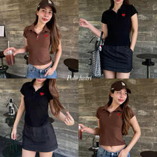 Polo Heart เสื้อโปโล ปักหัวใจ