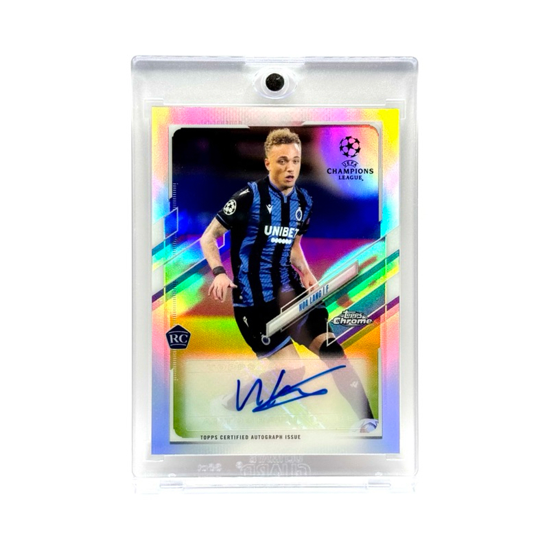 Topps Chrome UCL 20/21 Noa Lang Club Brugge RC Base Autograph