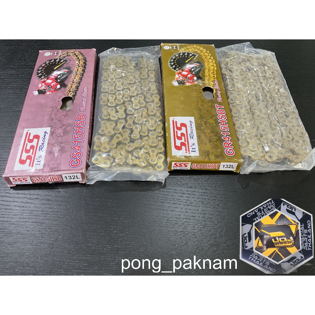 โซ่ SSS 415 สีทอง-ดำทอง 132ข้อ LS KR VICTOR