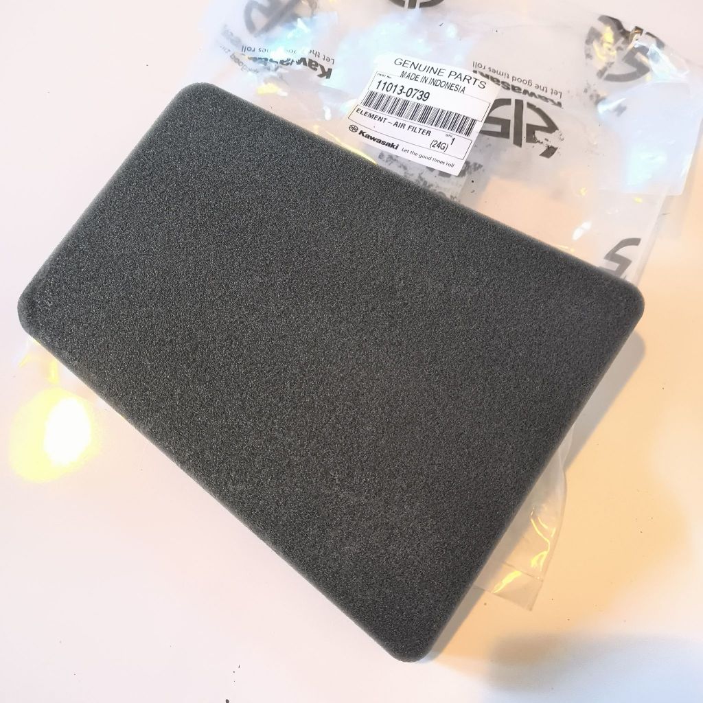 ไส้กรองอากาศ Z250sl, NINJA250sl Kawasaki [ 11013-0739 ] ของแท้ เบิกศูนย์100%