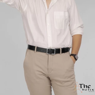 [ส่งด่วนฟรี] Louis Montini (The Helix) เข็มขัดผู้ชาย เข็มขัด PU แฟชั่น Men's Belt MGN150