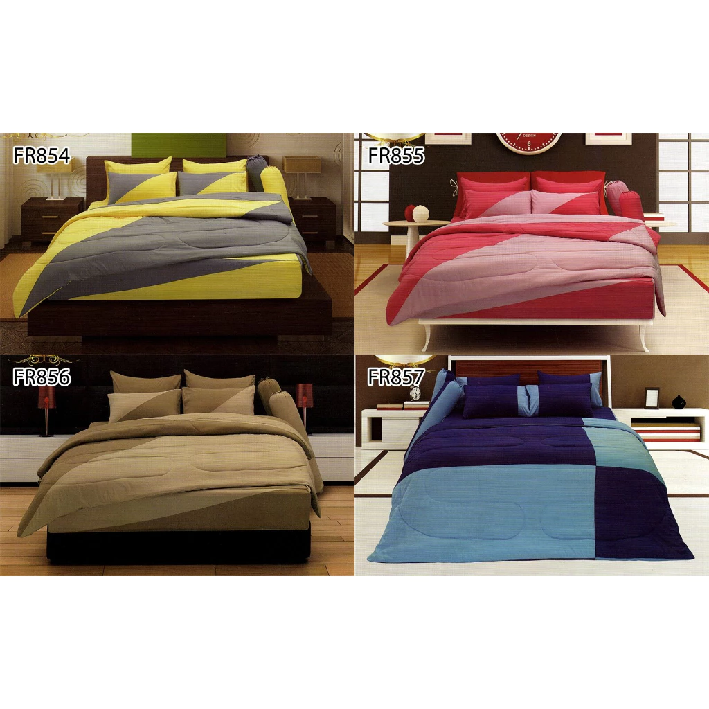 ชุดผ้าปูที่นอนพร้อมผ้านวม Fair Lady Refine 3.5 5 6 ฟุต สำหรับที่นอนสูง 14 นิ้ว thumbnail 3