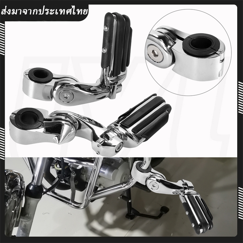 KAWASAKI รถจักรยานยนต์ด้านหน้าไดร์เวอร์ไรเดอร์ยางเท้าหมุดพักเท้าพักเท้าพักเท้าสําหรับฮาร์เลย์ฮอนด้ายามาฮ่าคาวาซากิ
