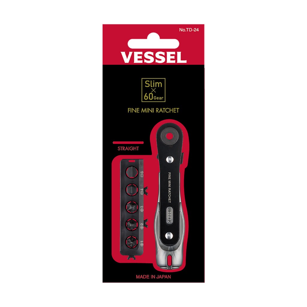 Vessel ไขควงฟรีขันที่แคบ TD-24 , TD-24B