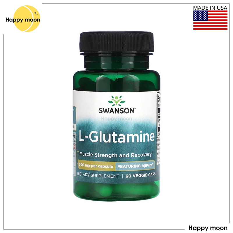 Swanson, L-Glutamine, 500 mg, 60 Veggie Caps