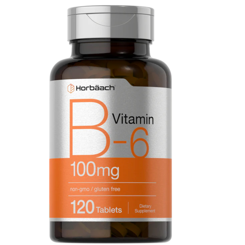 Horbaach Vitamin B-6 100mg | 120 Tablets
