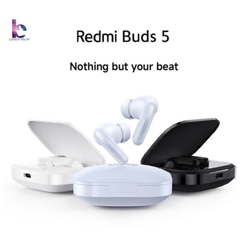 Redmi Buds 5 Wireless Bluetooth Earphone โหมดตัดเสียงรบกวน 3 โหมด | รับประกัน 1 ปี