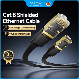 ⚡ส่งจาก กทม⚡Seamwi สายอินเตอร์เน็ต CAT8 Ethernet Cable, LAN,RJ45, สายแลน, 40Gbps, 2000MHz, 5m-20m