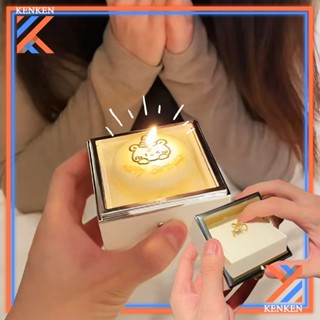 กล่องของขวัญตุ๊กตาหมีเซอร์ไพรส์ กล่องแหวนหมุน กล่องเครื่องปร…