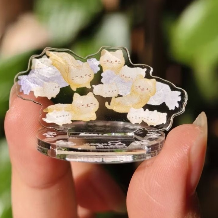 [พร้อมส่ง] Acrylic mini Standy cat เเสตนดี้เเมว อันเล็ก