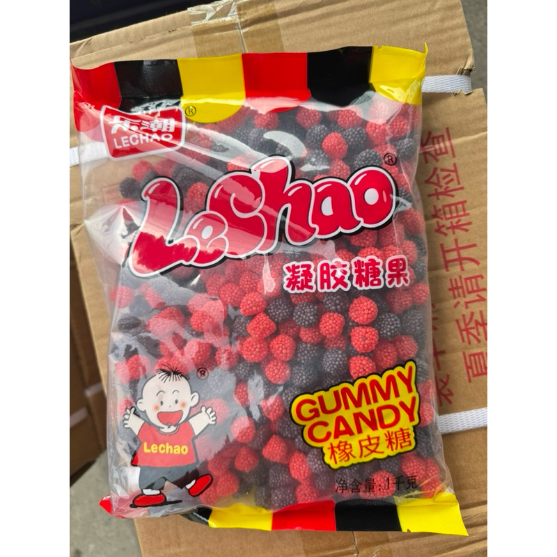 รีวิวเยลลี่เบอร์รี่เกล็ด Lechao ดำแดง 1 กก. ขนมทานเล่นยอดนิยม อร่อยคุ้มค่า