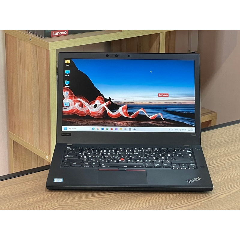 Lenovo Thinkpad T480 i5-8350U SSD256GB RAM8GB Win11Pro จอทัสกรีน สินค้ามือสองสำหรับงานหนังานลุย