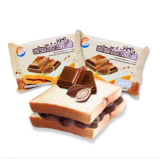 ขนมปังแซนด์วิชสอดไส้รสช็อกโกแลต ตรา shenghua 1ลัง(12กล่อง |144ชิ้น) ขนมปังแป้ง