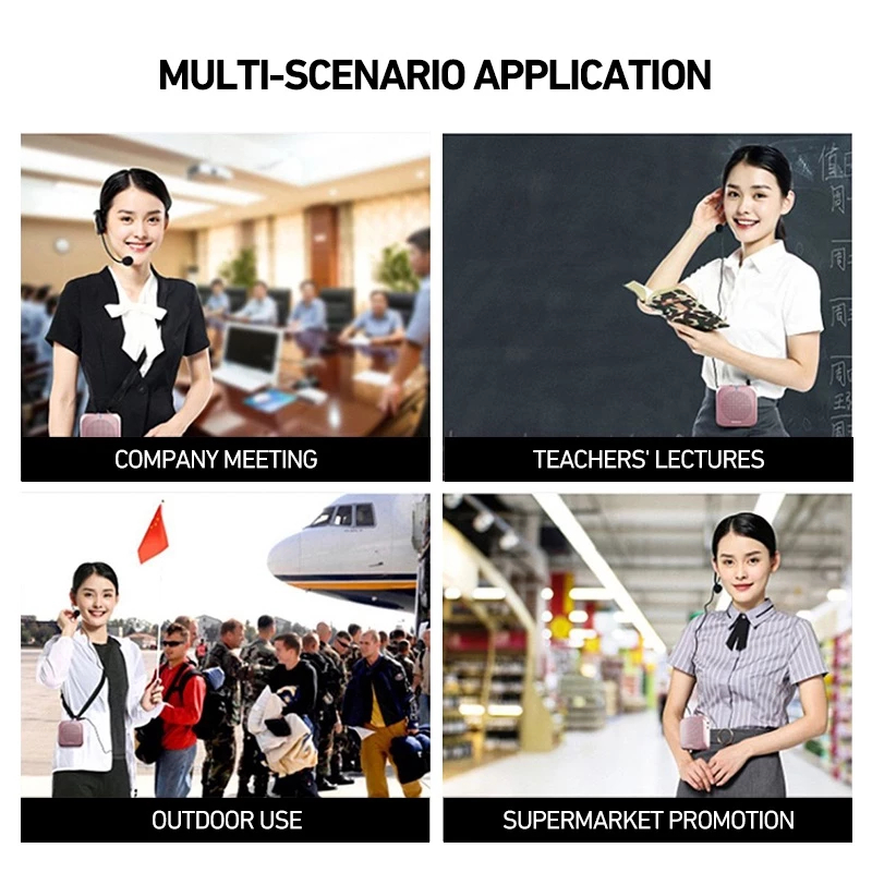 ไมค์ลำโพงพกพา ไมค์ช่วยสอน ไมค์ลอย ไมค์พกพา ลําโพงพกพา ลําโพงสอน พร้อม bluetooth โทรโข่ง ลำโพงช่วยสอน