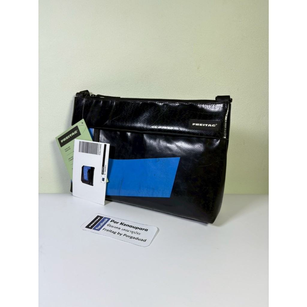 FREITAG F553 LOU | ดำน้ำเงิน ผ้าจำโบ้ลายดิบจัด! แทคห้อย สภาพสวย พร้อมลุย!