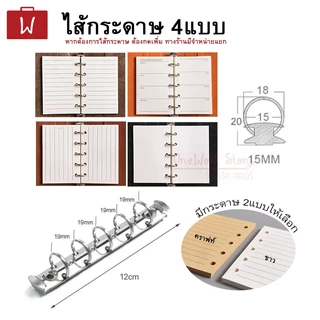 |ไส้ขายแยก เติมไส้ได้| สมุดโน๊ต ไส้สมุด5ห่วงปกหนัง PU ไดอารี่ แพลนเนอร์ สมุดบันทึกพกพา Planer Notebook diary book