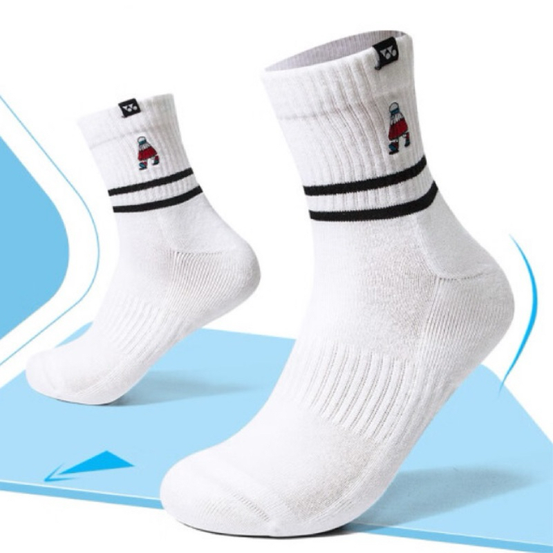 𝗬𝗢𝗡𝗘𝗫 | ถุงเท้าแบด ข้อยาว รุ่น ลาย 𝗦𝗵𝘂𝘁𝘁𝗹𝗲𝗰𝗼𝗰𝗸 🧦หนานุ่ม ลดการเสียดสี⚡️[ของแท้ 💯]