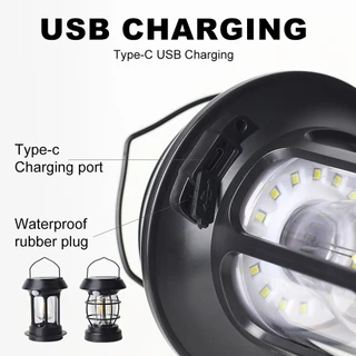 LUCKYLED โคมไฟโซล่าเซลล์ ตั้งแคมป์ LED ตะเกียง โซล่าเซลล์ ตะเกียง โคมไฟระย้า Solar Sensor Light