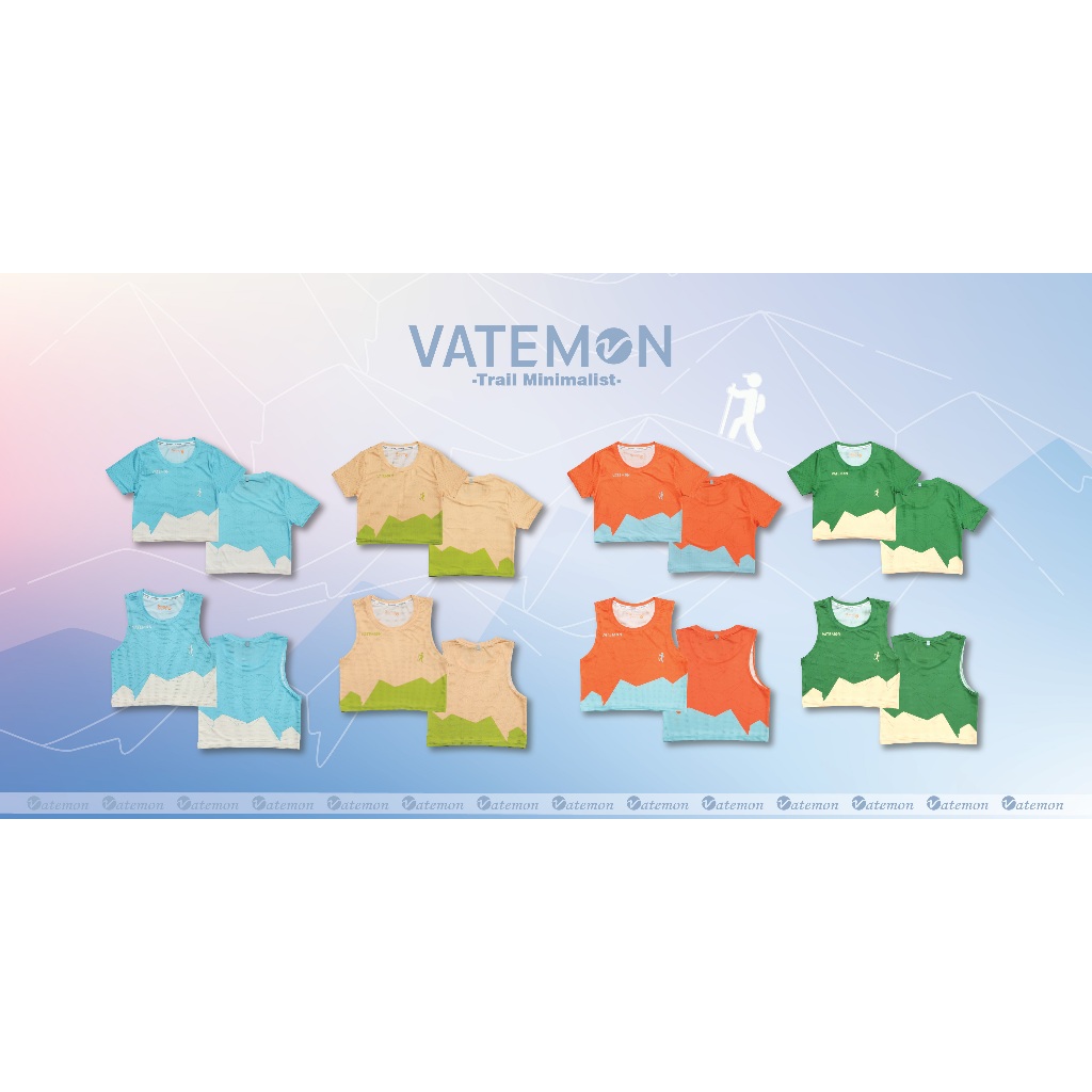 Vatemon ครอปแขนสั้น/แขนกุด ''Trail Minimalist Collection''