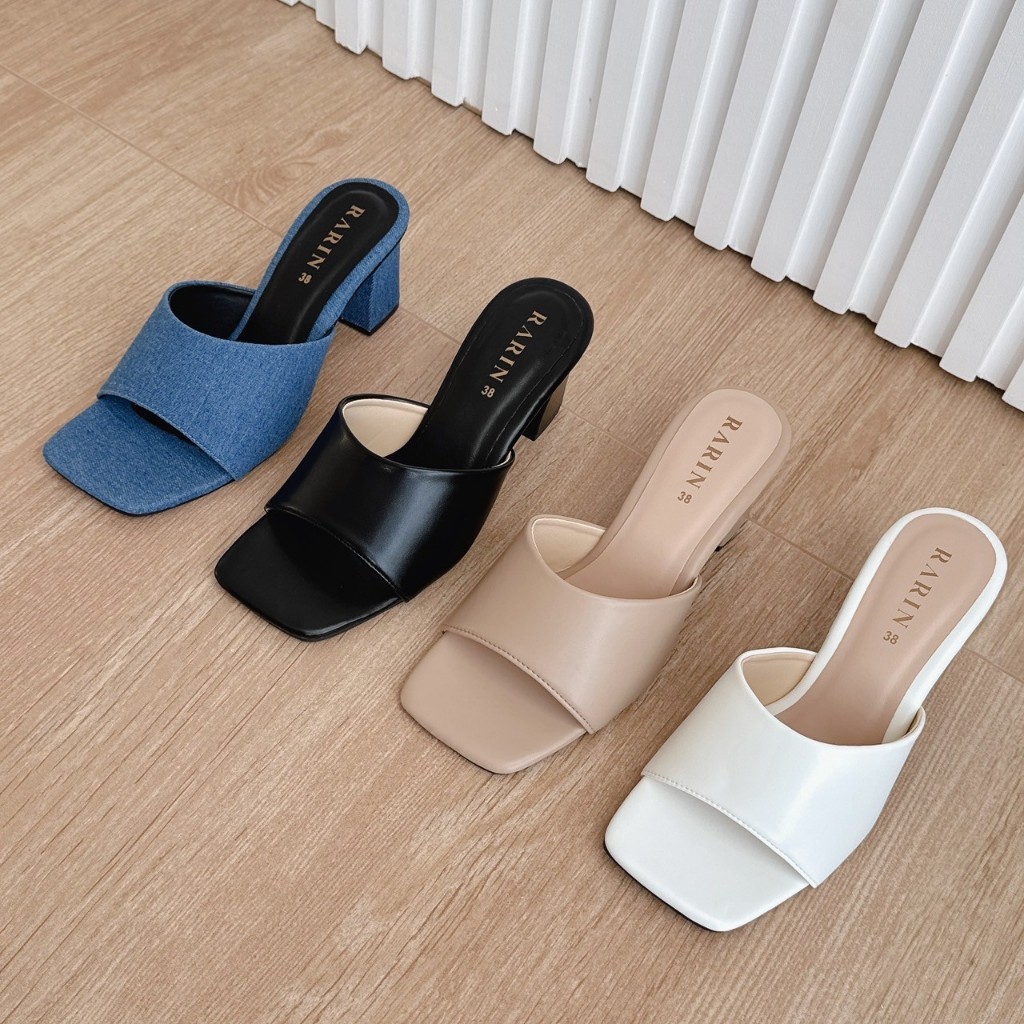 rarin [ Sassy ] 36 - 41 รองเท้าส้นสูง 2.5 นิ้ว แซ่บซี๊ดดด **เท้าอวบ/เท้ากว้าง บวกเพิ่ม**