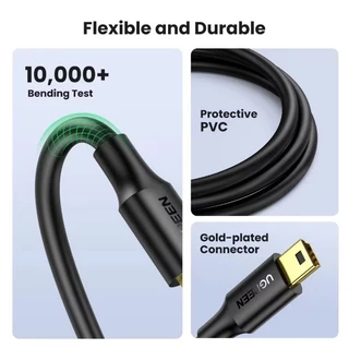 แท้💯 UGREEN สายเคเบิล USB 2.0 ขนาดเล็ก สําหรับกล้องดิจิทัล เครื่องเล่น MP3 MP4 DVR GPS HDD Mini USB