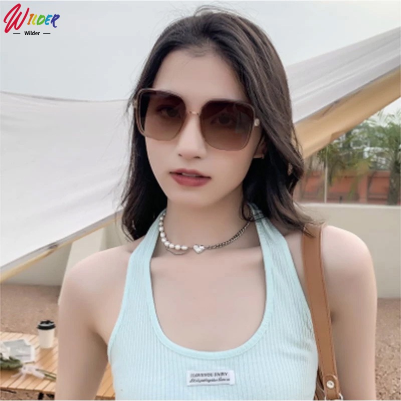 แว่นกันแดดกรอบสี่เหลี่ยม ป้องกันรังสียูวี UV380 กรอบสี่เหลี่ยม ทรงสี่เหลี่ยม สไตล์วินเทจ Unisex ราคา ถูกที่สุด ดีลบีเคเค แกลเลอรีภาพที่ 8