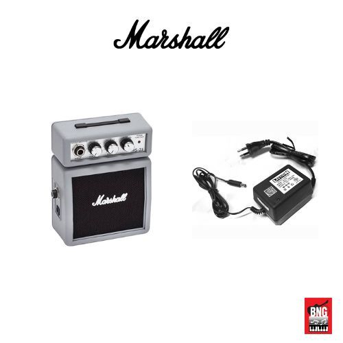 Marshall MS-2 แอมป์กีตาร์ไฟฟ้าขนาดพกพา พร้อมเอฟเฟค OVERDRIVE สีแดง, ดำ, ขาว, เทา