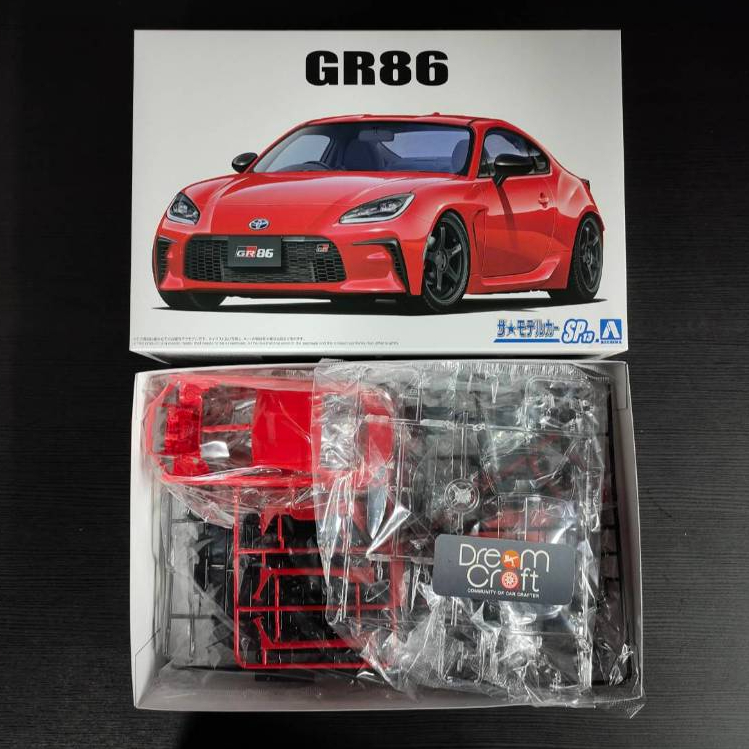 AOSHIMA MCSP13 1/24 TOYOTA ZN8 GR86 '21 Custom Wheel (โมเดลรถยนต์ Model DreamCraft)