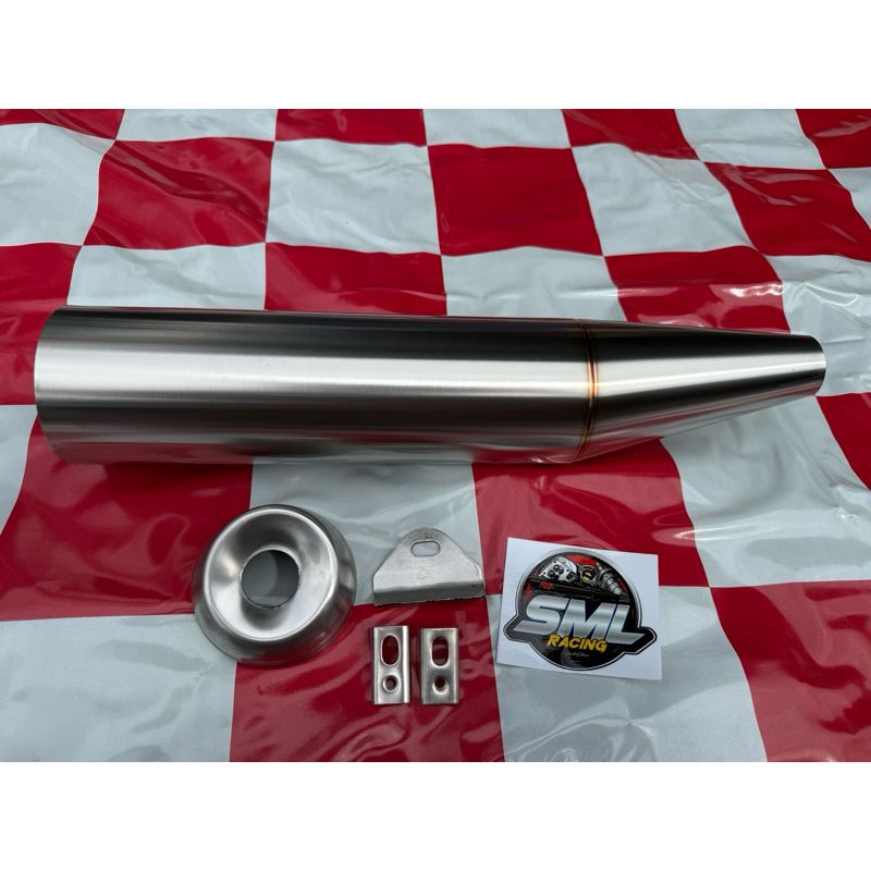 เปลือกกระบอกเลส ปลาวาฬ พร้อมฝา+หูยึด+กันร้อน ( กระบอกเปล่าข้างในไม่มีอะไรเลย )