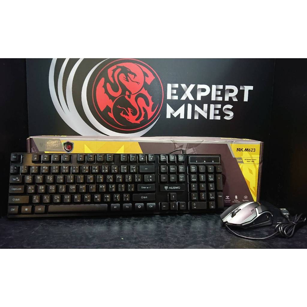 NUBWO SAVITAR NKM623 KEYBOARD & MOUSE BLACK